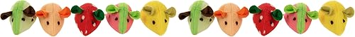 SmartyKat (5 unidades Skitter Slices Plush Catnip Cat Toys - Multicolor, 5 unidades (Paquete de 2)