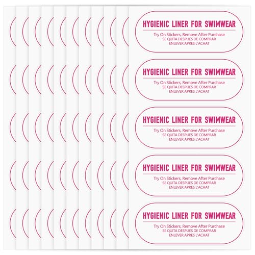Try On Stickers for Swimwear Adhesive Protective Hygiene Liners Strips for Swimwear Sticker Swimsuit Bikini