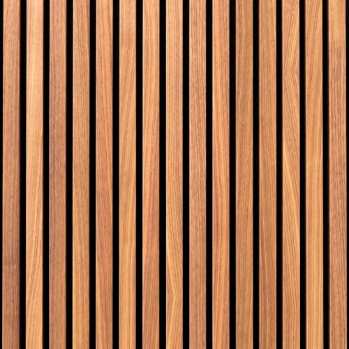 Image of Wallpaper for Walls | Vertical Wood Wall Stickers for Wall Decor | Self Adhersive Wall Paper for Home Kitchen Living Room and Bedroom | 45 Cm X 500 Cm (Gold Stripe Wood Grain)