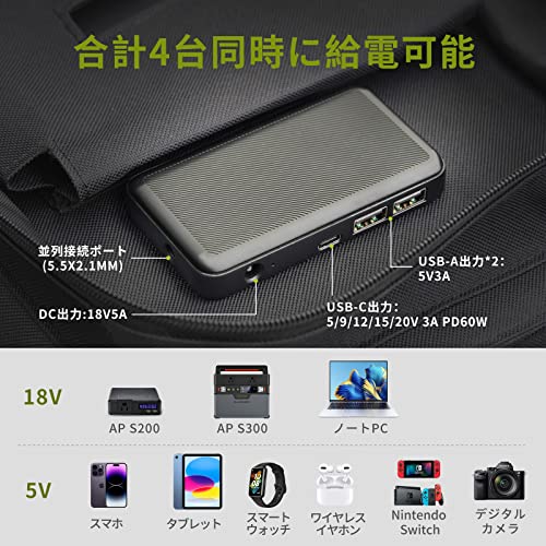 S200+AP60 ポータブル電源 ソーラーパネル セット - 画像 7