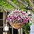 Karlliu 4 Pack 12 Inch Hanging Planters for Outdoor Plants Metal Watering Flower Baskets with Coco Liner for Hanging Pot Round Plant Holders Planter for Outside Garden Decoration