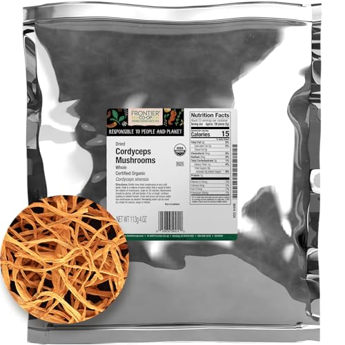 Frontier Co-op Organic Dried Cordyceps Mushrooms (4 oz)