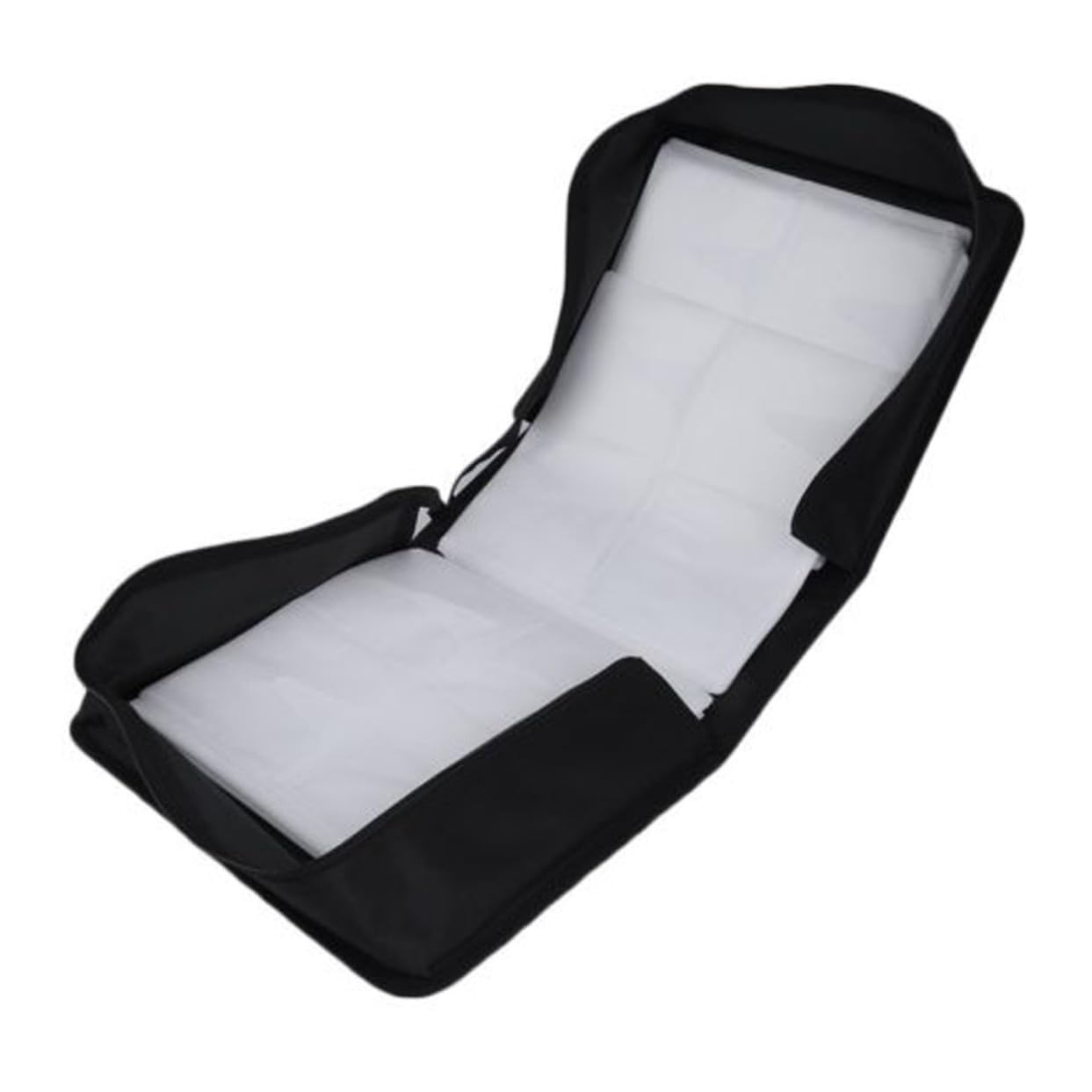Custodia Cd Portatile Grande Capacità Dischi Nero Con Chiusura e Maniglia Comoda Organizer Per Custodie e Contenitori Dvd Borsa Rigida Resistente e Compatta Per Uso Quotidian