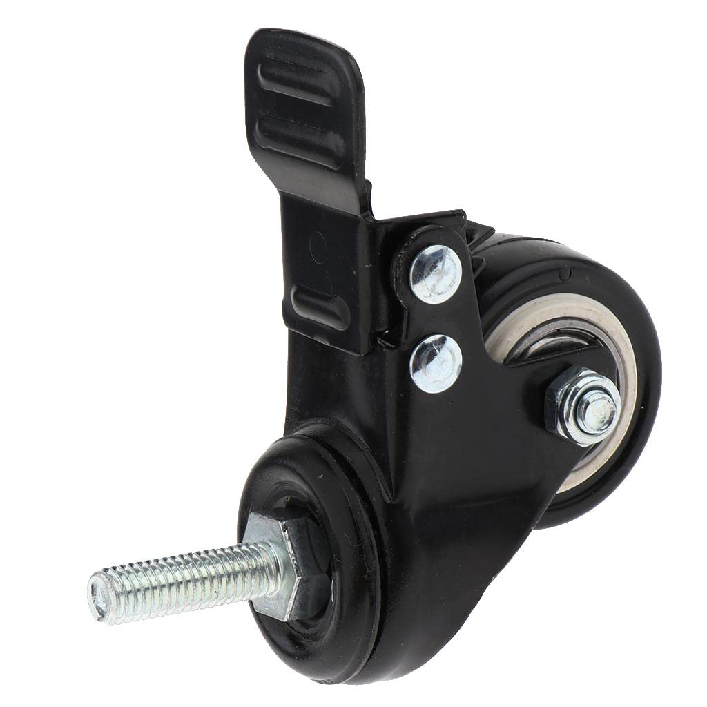 MOH 2'' PU Swivel Caster Wheel Double Bearing Heavy Duty Chairs Wheel with Brake