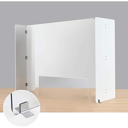 Amazon Co Jp 折りたたみ式アクリルパーテーション間仕切り アクリル板 パーテーション クリア 自立 透明 アクリル テーブル デスク 卓上 デスク用 オフィス 飲食店 病院 ホーム キッチン