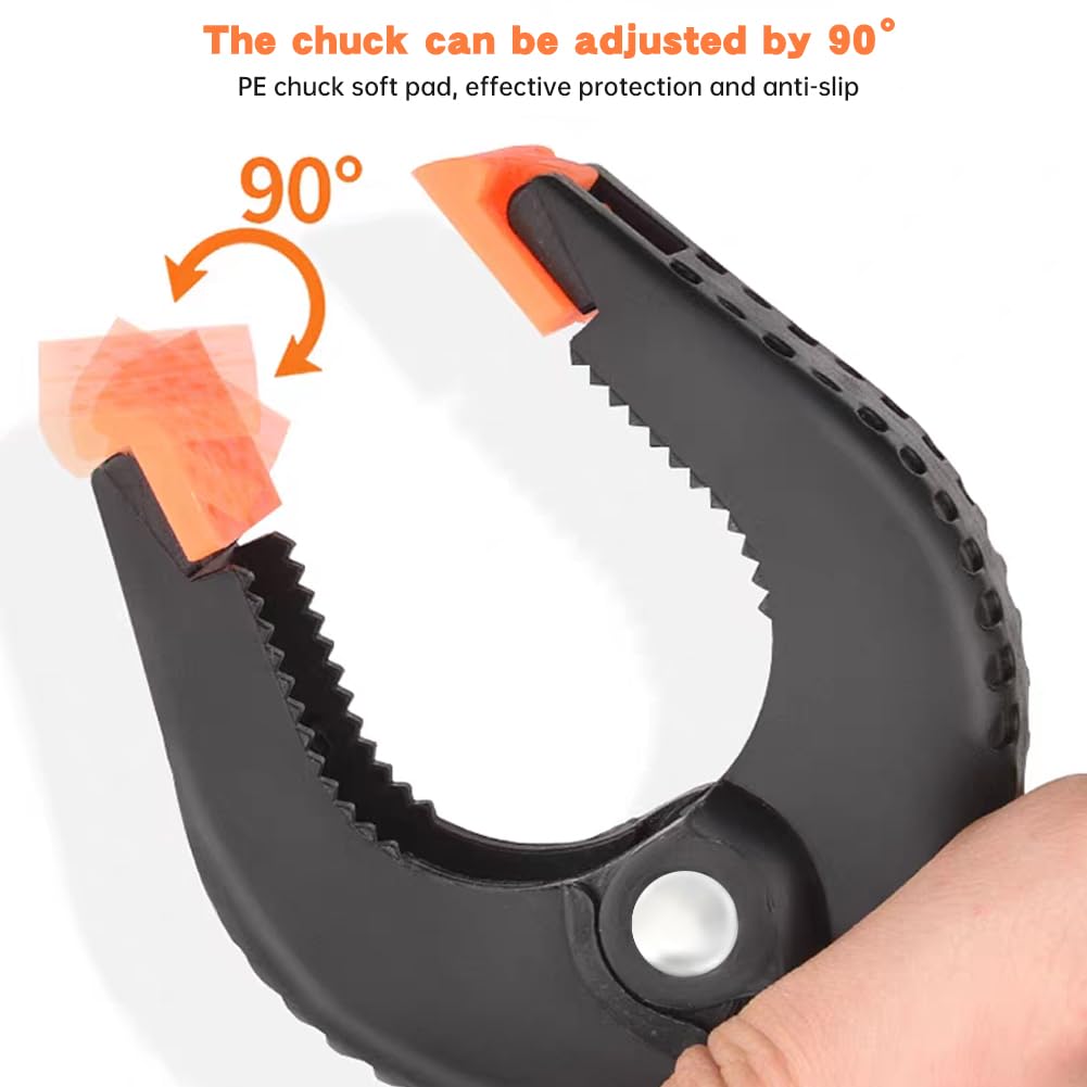 12 Pcs Plastic Spring Clamps, 2 Inch and 3 Inch Heavy Duty Quick Grip Clip Clamps, Strong Background Cloth Clip - Image 4