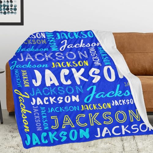 Personalized Name Blanket Customized Baby Blankets for Girls Boys Adults Monogrammed Blankets and Throws Christmas Birthday Mothers Fathers Valentines Day Gift