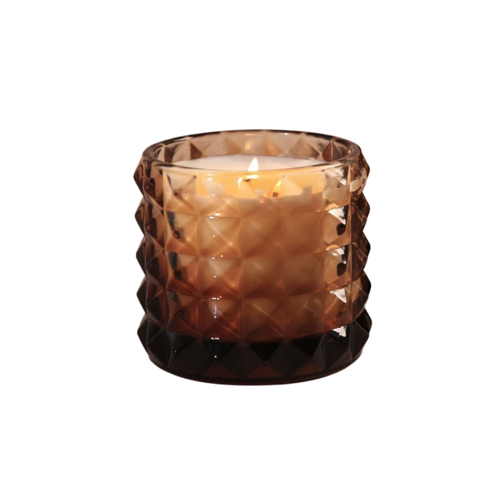 Velas de vidrio hechas con cera de soja y aceites esenciales, vela perfumada reutilizable de larga duración for dormitorio y oficina