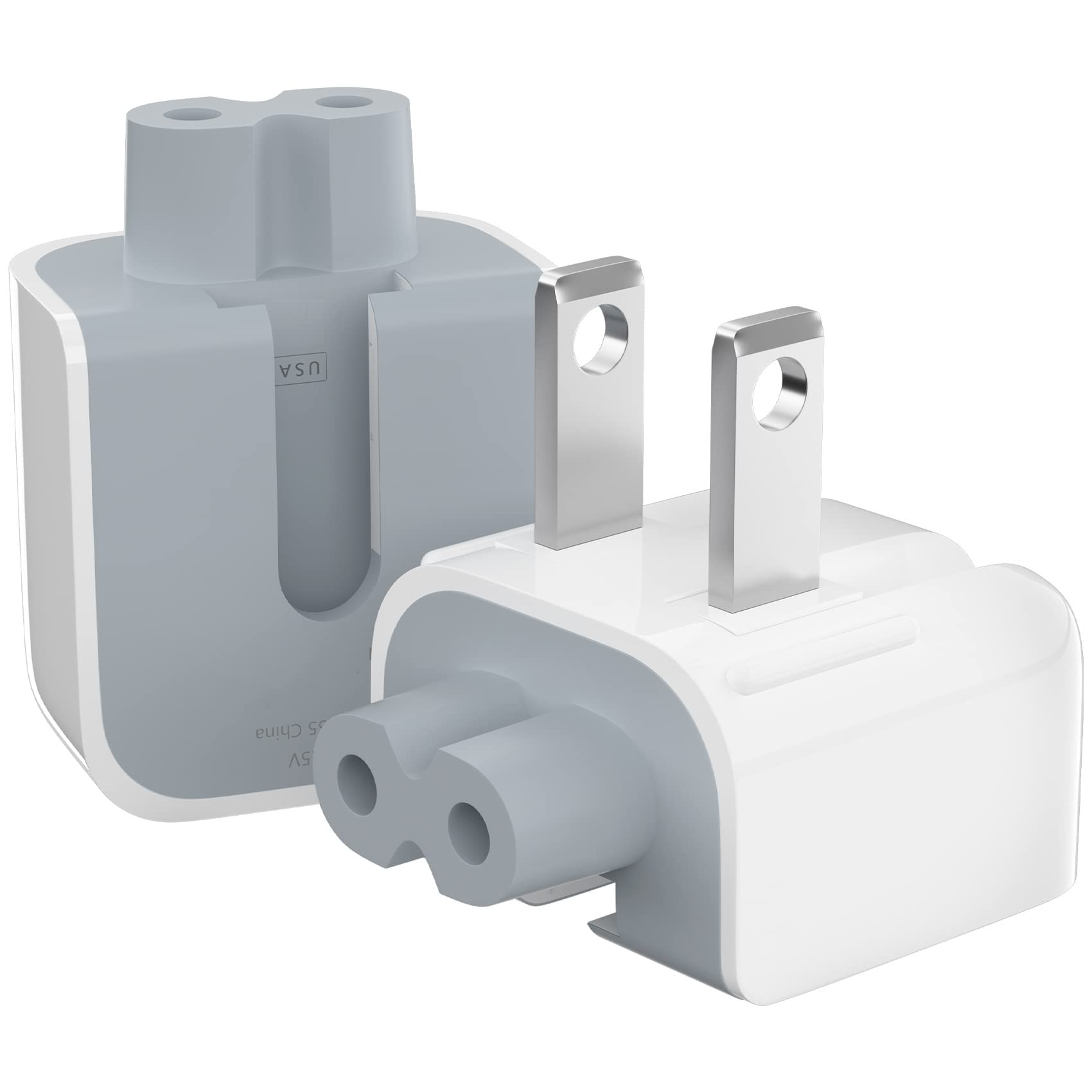eWINNER AC Power Adapter UK/EU/US Wall Folding Plug Duck Head Charge Adapter UAE Standard Plug Duck Head for MacBook Pro/for MacBook Air/for Mac iBook/for iPhone/for iPod/etc (2 Pack) (US Plug)