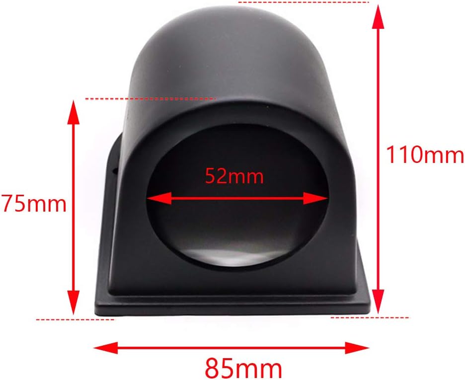 ESUPPORT Universal Car Motor 2" 52MM Black ABS Plastic Gauge Meter Dash Dashboard Mount Pod Holder