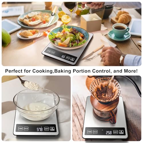 Image of Fuzion Food Kitchen Scale 22lb /0.1oz - Food Scale 7 Units, Tare & Timer