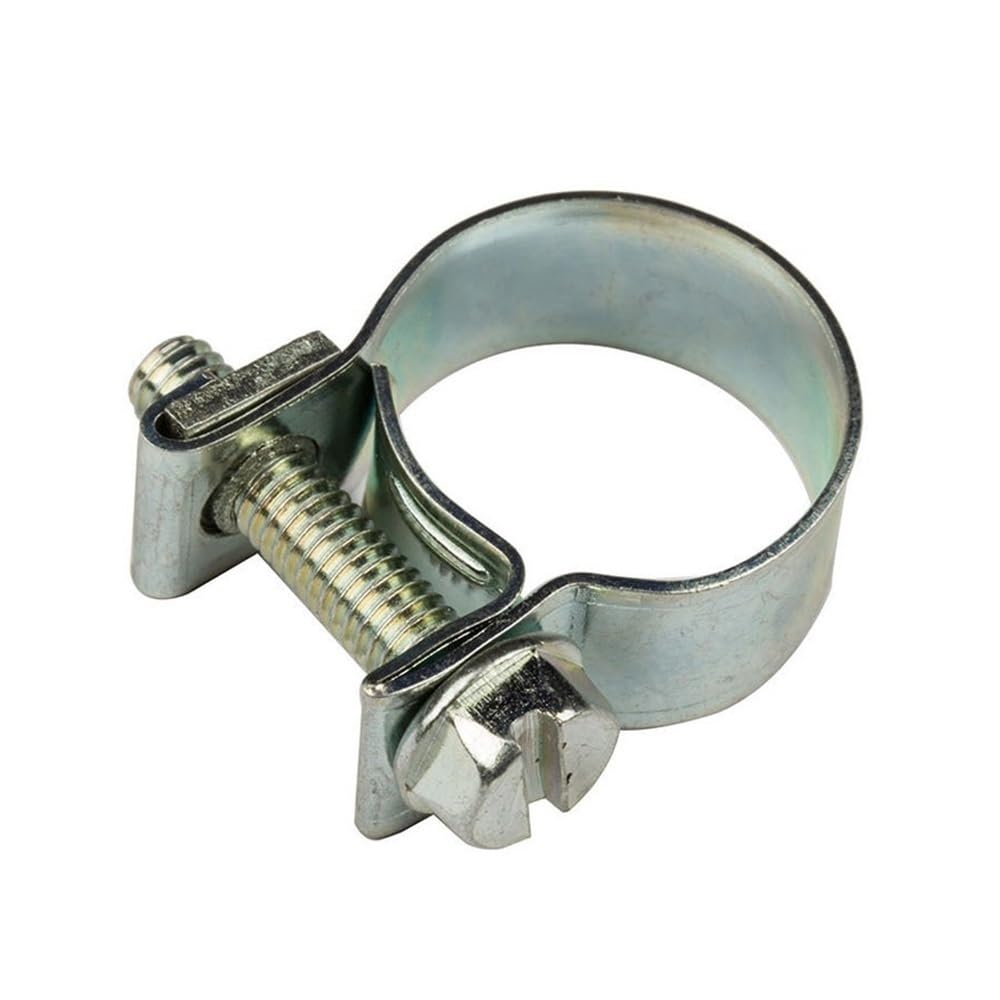 Nhafgrdb One Color Stainless Steel Hose Clips， 304 Stainless Steel Mini Petrol Fuel Line Hose Clip Clamp Multiple Sizes 5 Pcs(12-14Mm 5Pcs)