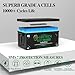 48V 100Ah Lifepo4 Lithium Golf Cart Battery, Built-in 200A BMS, Peak Current 500A(3-5s), 10 Yrs Lifespan for Golf Carts, RV, Trolling Motor, Marine