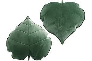 Aesthetic Leaf Shape Throw Pillow