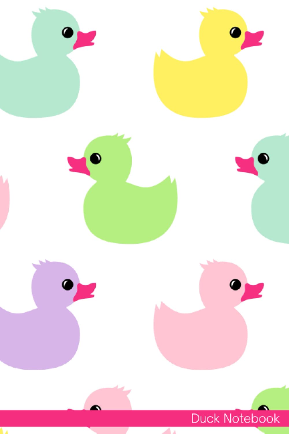 Duck Notebook: Notebook Journal For Teens and Adults | 120 Pages | Grey Lines | Glossy Cover | 6 x 9 In