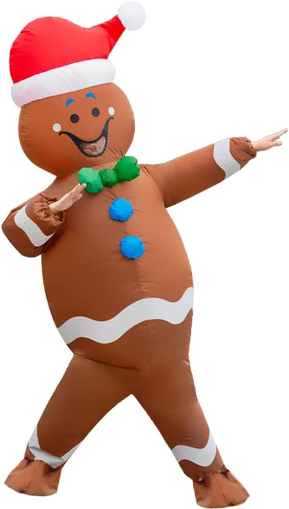 Inflatable Costume Adults Funny Blow Up Costume Suit for Christmas Halloween Cosplay