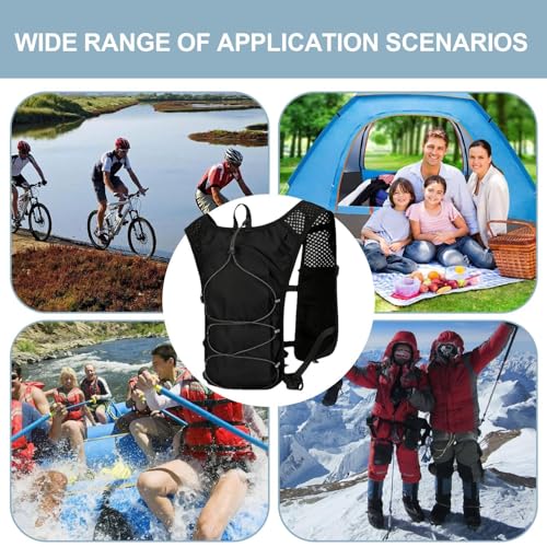 Chaleco de hidratación impermeable con bolsa de transporte para running 4