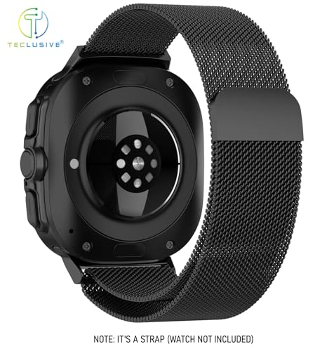 Image of T TECLUSIVE Ultra Luxury Magnetic Metal Chain Strap Band Compatible for Galaxy Watch Ultra | No Gap Adjustable Magnetic Strap for Galaxy Watch Ultra