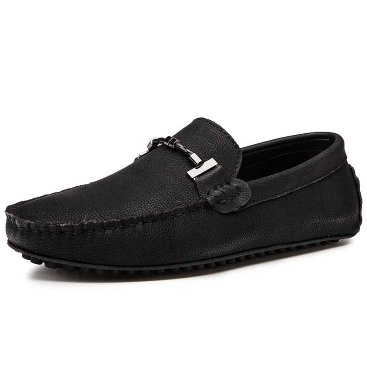 Mocasines para Hombre de Cuero Moda Slip-on Shoes Driver Shoes Casual Flat Shoes 38-49 EU