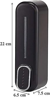 Bath Guru Multipurpose Soap Dispenser Wall Mounted ABS Shampoo Lotion Sanitizer Dispenser for Bathroom (350 Ml, Smart Black, Plastic)