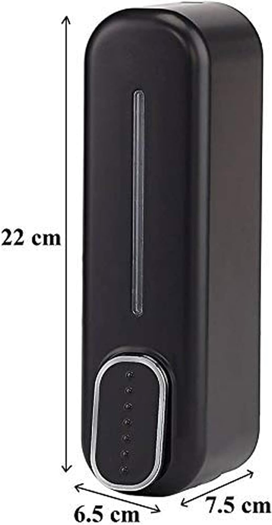 Bath Guru Multipurpose Soap Dispenser Wall Mounted ABS Shampoo Lotion Sanitizer Dispenser for Bathroom (350 Ml, Smart Black, Plastic)