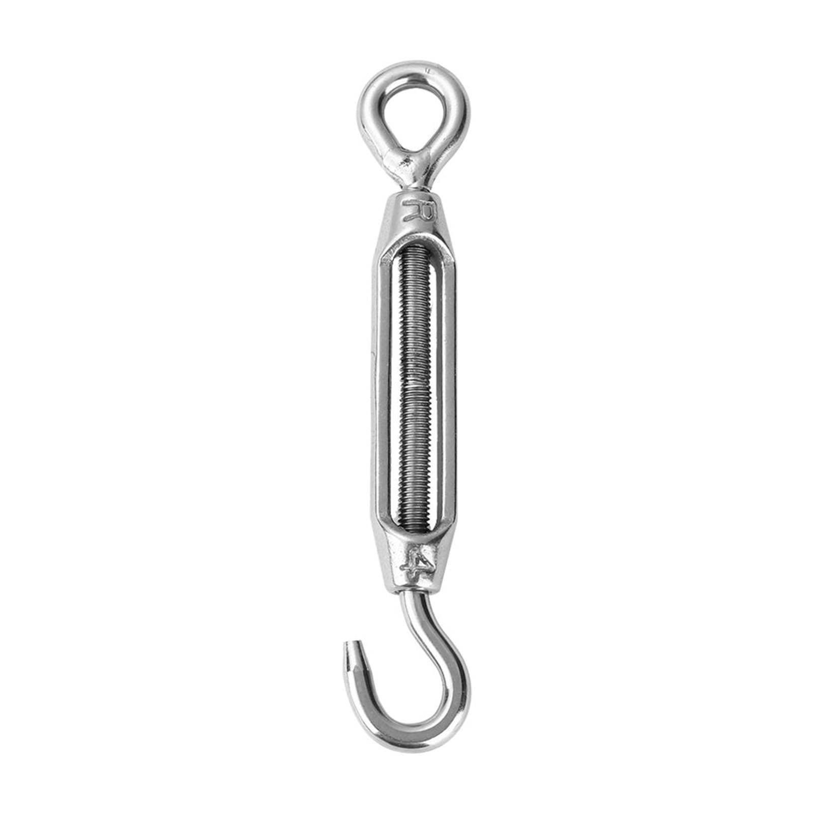 Tenditore a Vite per Cavi, Tenditore for Fune Metallica con tenditore a Gancio in Acciaio Inossidabile 304 M4 M5 M8(M8)