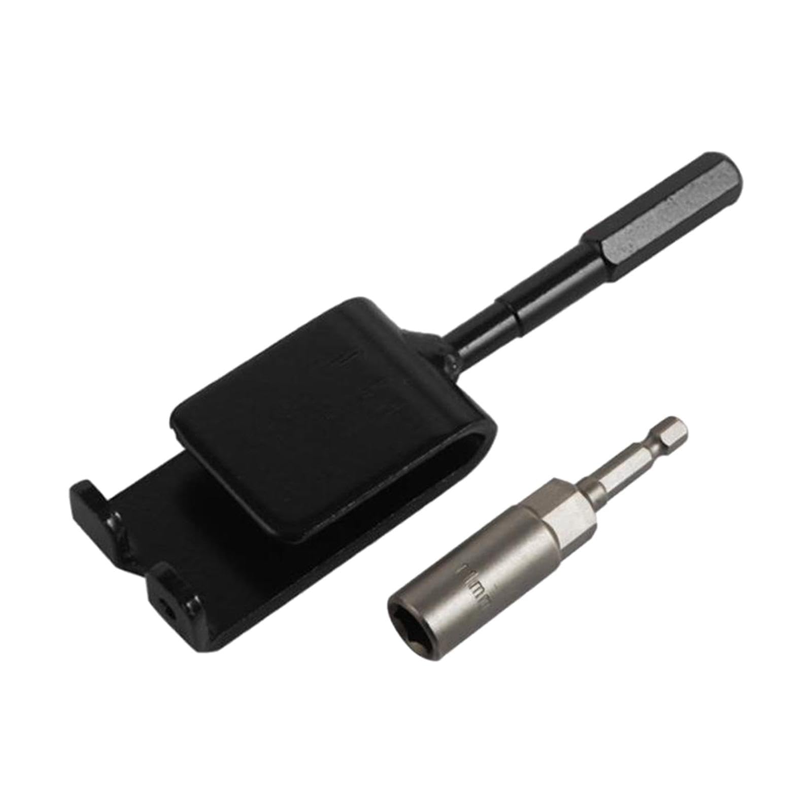 Kokiya Ice Anchor Drill Adapter with Impact Sleeve Ice Anchor Tool Durable Practical Quickly Screw Nails for Drill Nail Bracket