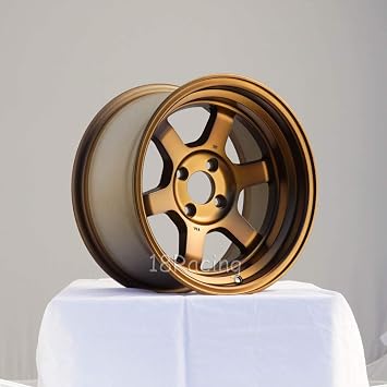 4 PCS ROTA GRID V 15X8 PCD4X100 OFFSET0 HB67.1 FULL ROYAL SPORT BRONZE