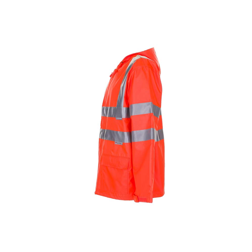 Planam 2061044 Warnschutz Regenjacke, Uni Orange, Größe S