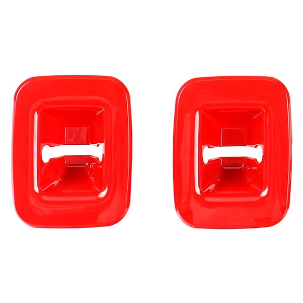 Amazon | トップテザーアンカーガーニッシュ ジープ用 ラングラー JL20L/JL36L/JL36S 2018年10月～ レッド ABS製  入数：1セット(2個) AP-IT2593-RD | インテリアパネル | 車＆バイク