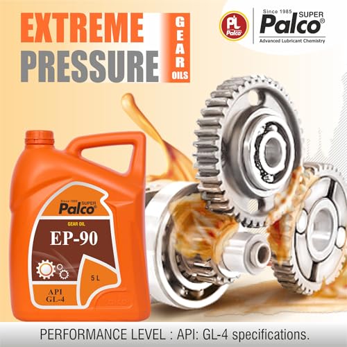 Image of PALCO EP 90 Extreme Pressure Gear Oil for Gear Box 5 Litre (Pack 1) | API GL 4 Gear Oil for Cars, Buses & Trucks High Performance Heavy-Duty for Smooth Transmissions, Superior Protection