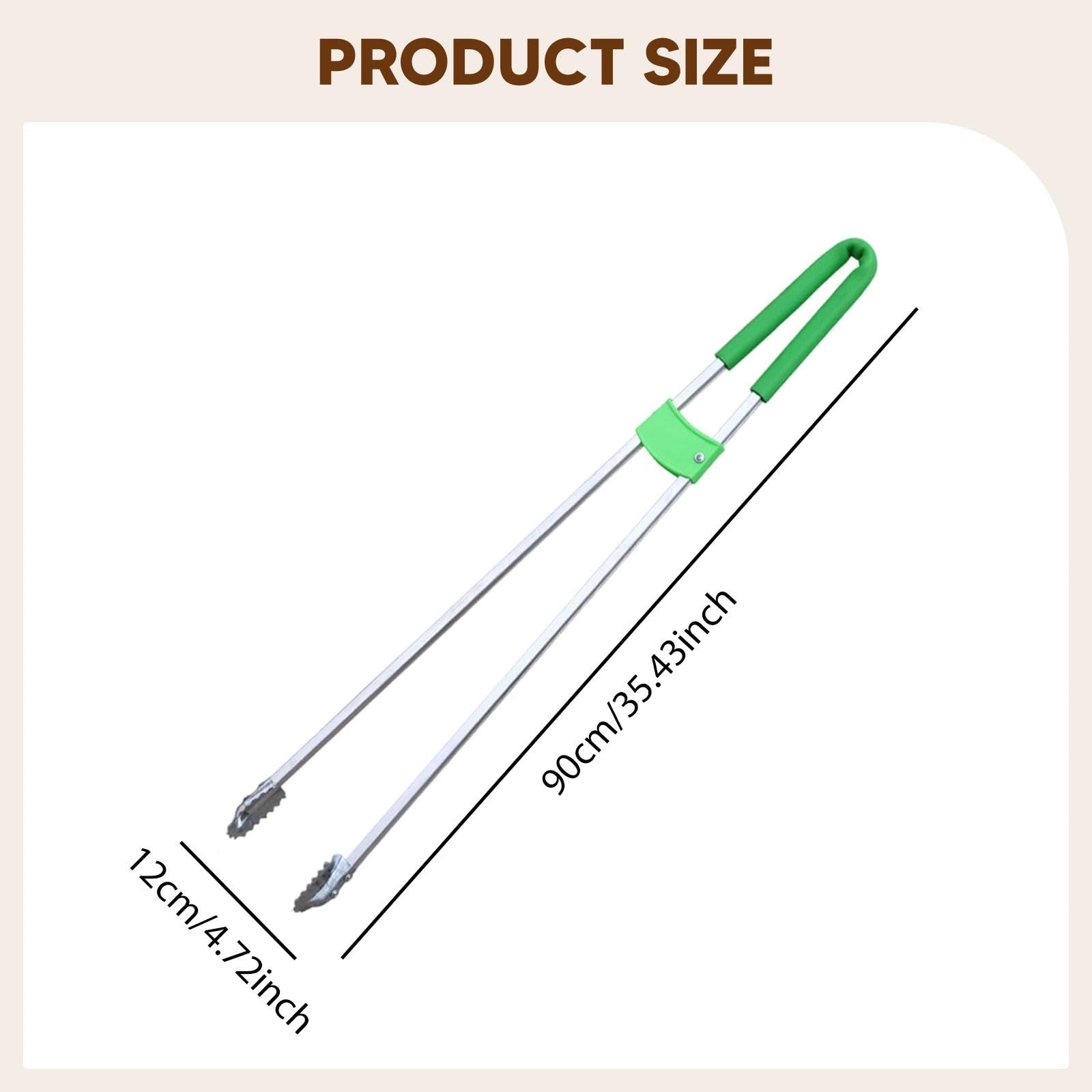 Greifer Werkzeug Abfallgreifer Greifzange Müllgreifer mit Langem Ergonomischem Stab Sicherem Greifkopf Und Festem Mechanismus für Senioren Gartenreini, Aluminiumstange