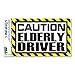 Graphics and More Caution Elderly Driver Automotive Car Refrigerator Locker Vinyl Magnet
