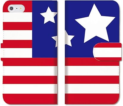 Amazon Chatte Noir Galaxy S6 ケース Galaxy S6 カバー ギャラクシー S6 ケース 手帳型 おしゃれ 星条旗 国旗 星 ライン Big Star かわいい デザイン スター D 手帳ケース ケース カバー 通販