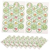 PRETYZOOM 10個ハワイアンテーマシーリングステッカー 入り 自己粘着ラベル 包装 パーティー装飾に 家用 スイーツや手作り商品の封印に適用