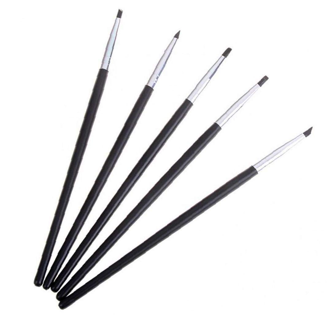 Dental Adhesive Composite Resin Cement Porcelain Tooth Silicone Brush Pen Dental Tools 5pcs