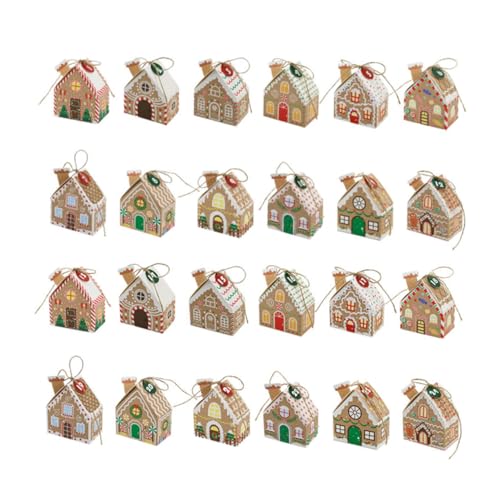 Weihnachtsdeko in Kiste 17 Alipis 24 Stück Weihnachts -advents -geschenkbox Keksdosen Für...