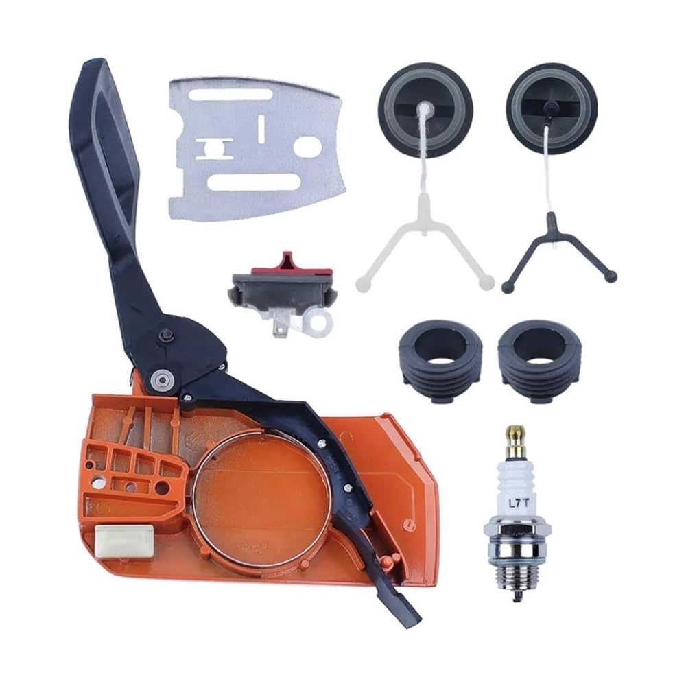 Tapa del embrague para motosierras H61 y 272 con engranaje helicoidal y placa de barra para motor