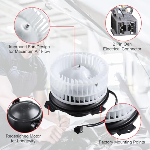 Image of HVAC Heater Blower Motor w /Fan Cage fit for 2004-2008 Chrysler Pacifica