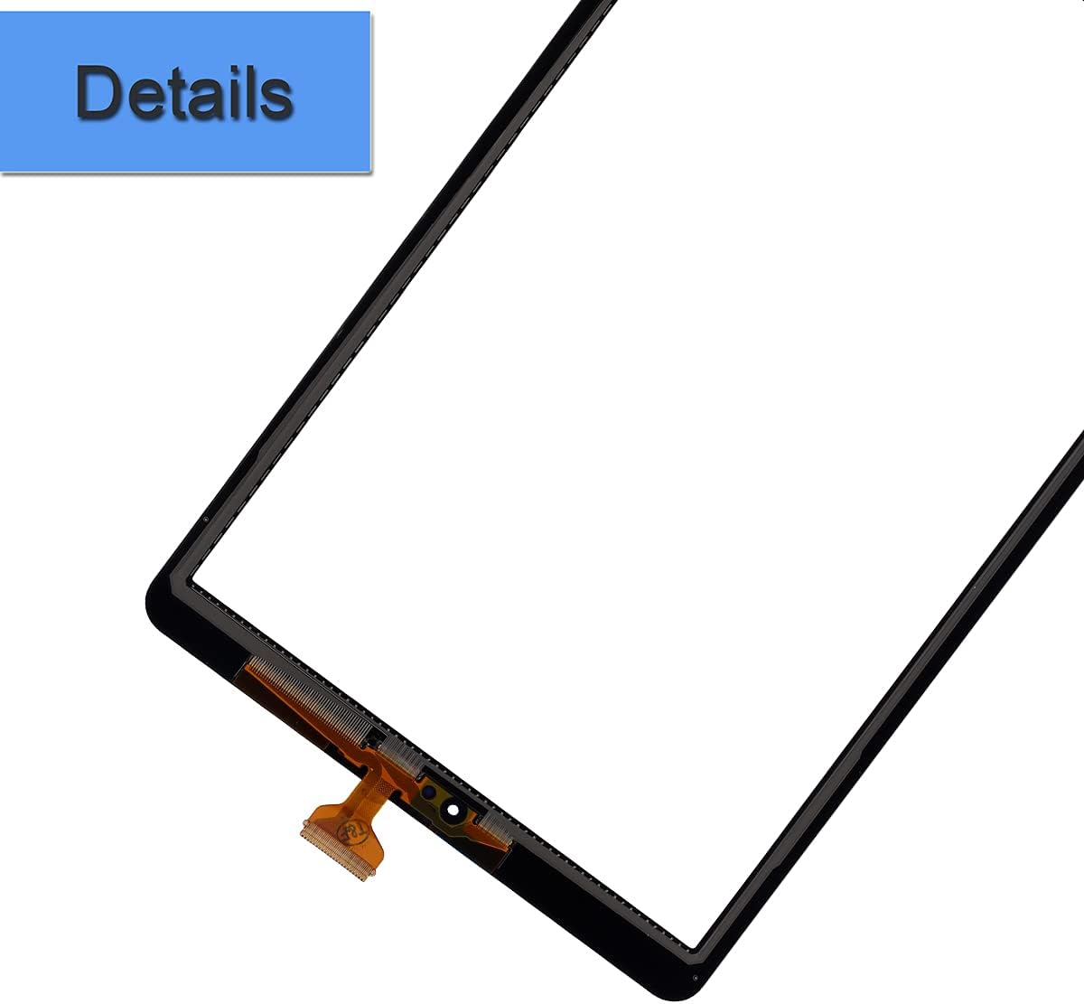 Front Glass Outer Screen Lens Replacement Compatible with Samsung Galaxy Tab A SM-T590 SM-T595 10.5 inch with Tools(No Display and Touch digitizer)