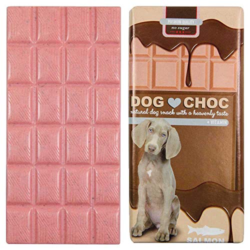 Schecker Dog Choc Hundeschokolade mit Lachs 9 x 100g mit speziellen Rezepturen nur für Hunde