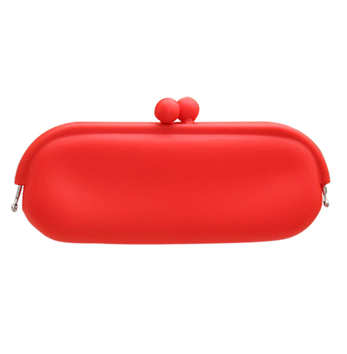 Candy Color Soft Coin Purse & Multi-Purpose Pouch Make-up Cosmetic Purse Eyeglass Case (red eyeglass case)