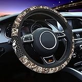 Camo Steering Wheel Cover Universal 15 Inch Camo Wheel Cover Accessories Decorative Non-Slip Neoprene Car Cover Realtree Wheel Cover Suitable For Women And Men Girls Suitable For Car SUV Car Van Truck