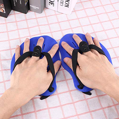 Lioobo 1 par de luvas de natação aquáticas para esportes aquáticos