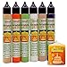 Produktbild malmit Kerzenfarbe 6er Set 40 ml Kerzenstifte Wachsfarben Flüssigwachs Farben, Bunt