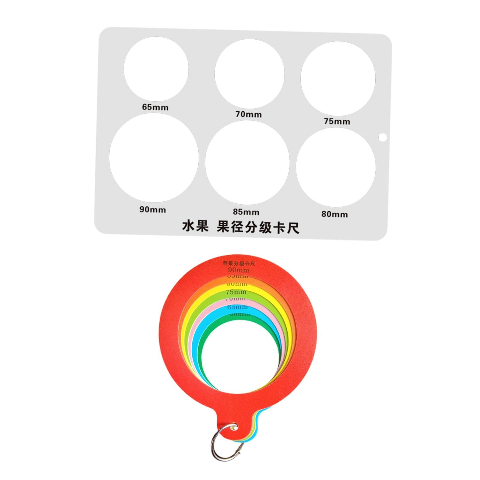 Fruit Measurement Rings Fruit Measuring Ruler for Farms Fruit Stores Markets-image-1