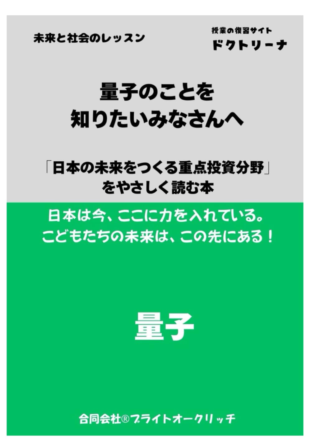 量子のことを知りたいみなさんへ: 「日本の未来をつくる重点投資分野」をやさしく読む本