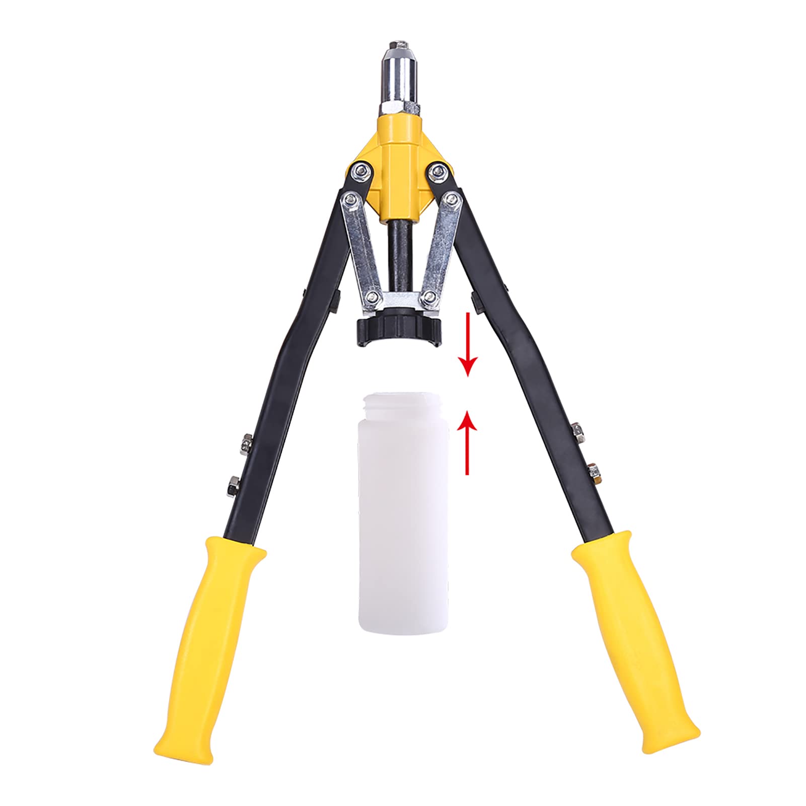 Rivettatrice per rivettatrice con rivettatrice manuale professionale 2,5 mm, 3 mm, 3,2 mm, 4 mm, 5 mm, 6 mm
