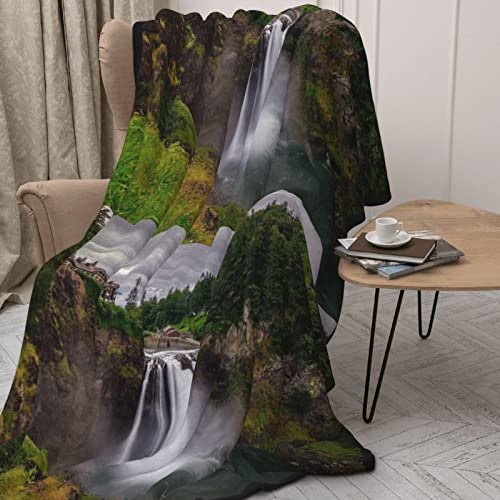 Couverture en flanelle double face microfibre toucher cachemire