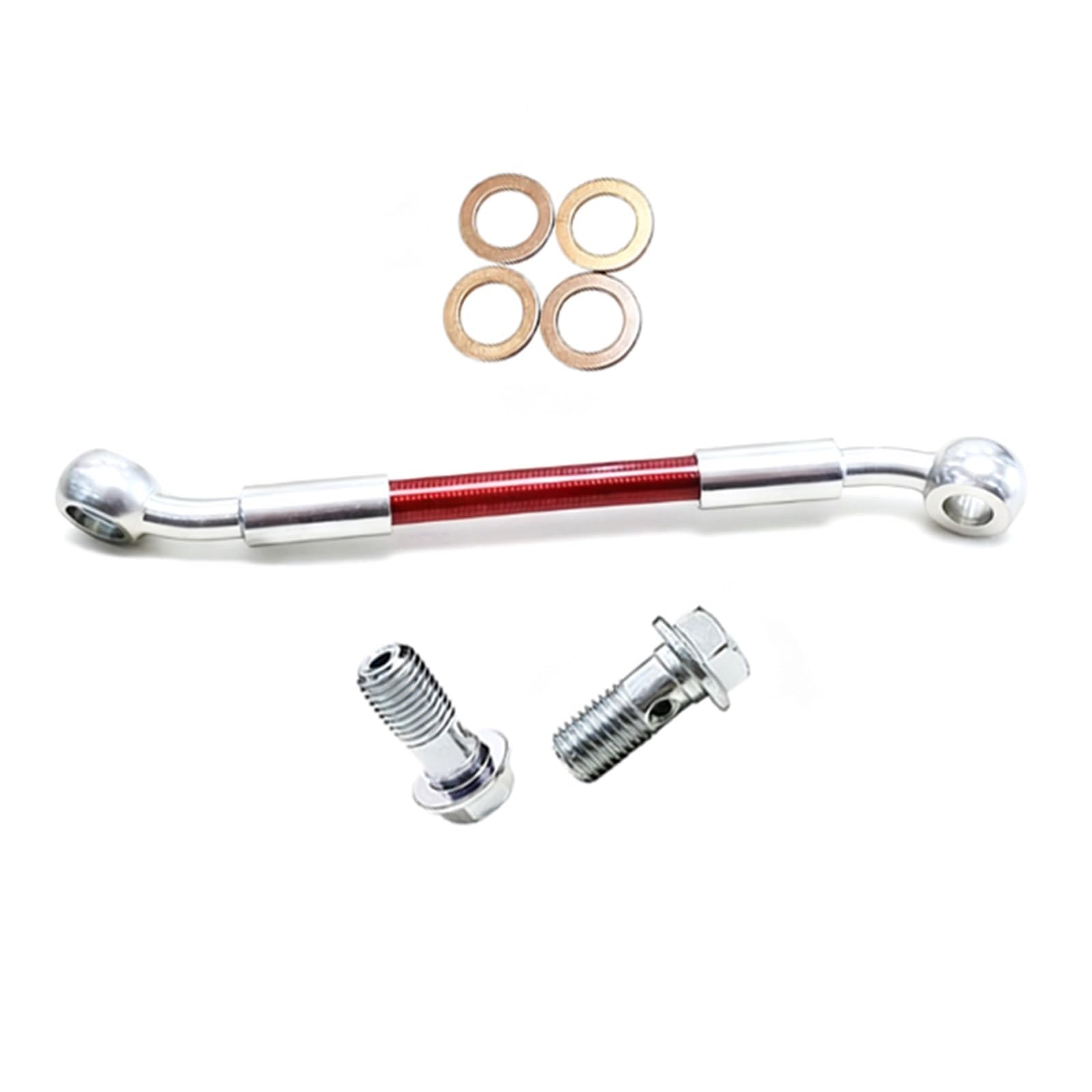 Shqxd One Color Hydraulic Brake Hose 30Cm-500Cm 28°-28° M8 M10 Motorcycle Brake Hose Hydraulic Line Cable Braided Oil Pipe Accessories For Suzuki For Y-Amaha(100Cm)